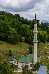 Obraz premium mosque in the mountains