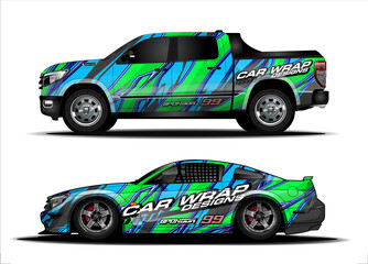 Fototapeta premium car graphic background vector. abstract race style livery design for vehicle vinyl sticker wrap 