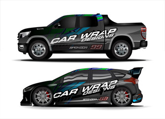 car graphic background vector. abstract race style livery design for vehicle vinyl sticker wrap 
