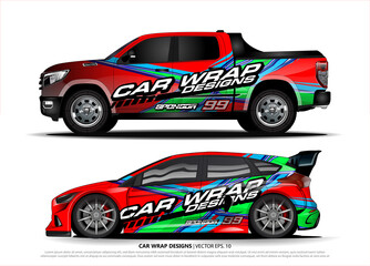 car graphic background vector. abstract race style livery design for vehicle vinyl sticker wrap 
