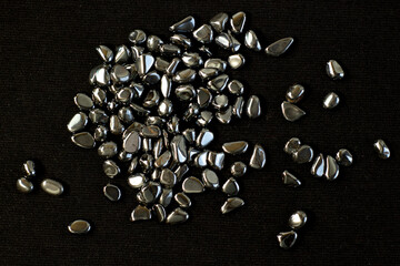 Hematite mineral texture as nice natural texture background close up