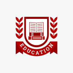 Education Book Logo. Vector design