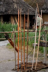 viking bows with quiver, yew bow, archery
