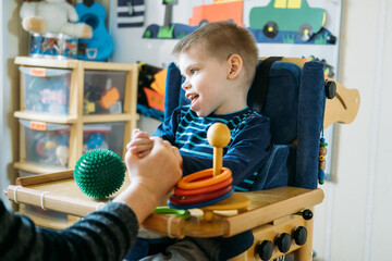 Activities for kids with disabilities. Preschool Activities for Children with Special Needs. Boy...