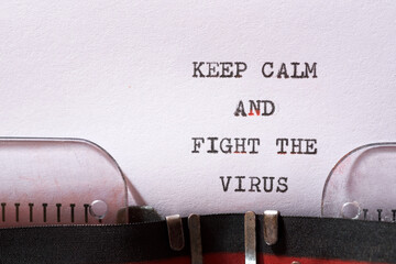 Keep calm and fight the virus