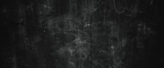 Fototapeta na wymiar Dark wall stucco texture, dark cement background, dark black walls