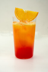 Garibaldi Cocktail with Orange Juice and Red Italian Bitter