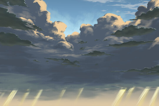 Anime Cloudy Sky