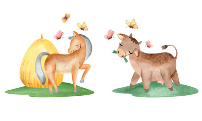 WATERPROOF PATTERN SET FOR PETS ON THE FARM