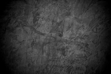 Old wall texture cement dark black gray  background abstract grey color design are light with white gradient background.