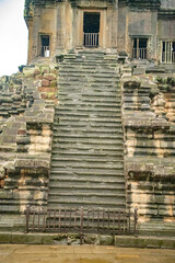 Angkor Wat is the largest temple in the world (Cambodia, 2019). It is raining