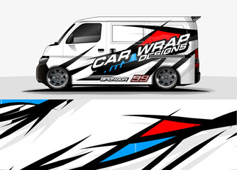 rally car livery design vector. abstract race style background for vehicle vinyl sticker wrap
