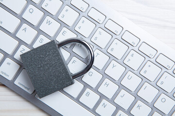 Internet and computer security concept.