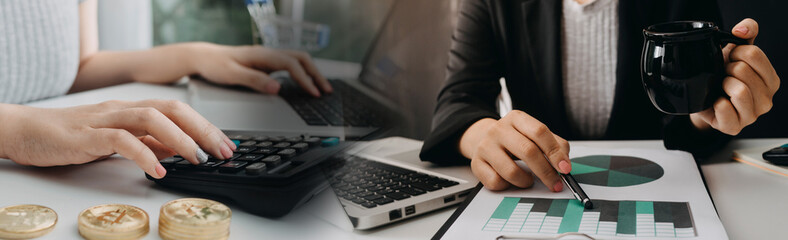 Searching Browsing Internet Data Information with blank search bar.businessman working with smart phone, tablet and laptop computer on desk in office. Networking Concept	