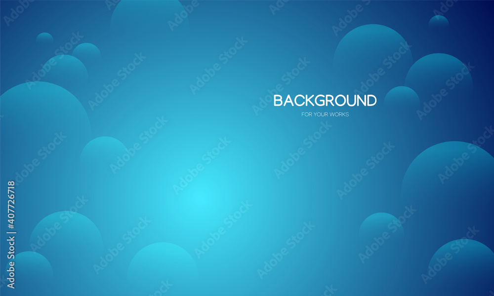 Aufkleber Abstract background vector illustration. Gradient blue with geometric shapes composition.