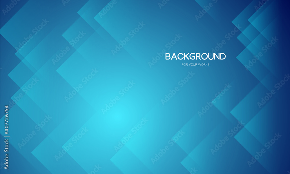 Aufkleber Abstract background vector illustration. Gradient blue with geometric shapes composition.