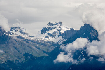 switzerland alps mountains at evening