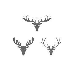 Deer logo icon illustration design vector