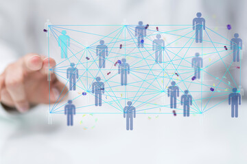 conference team work connection digital concept