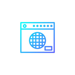 Amp icon with blue gradient style