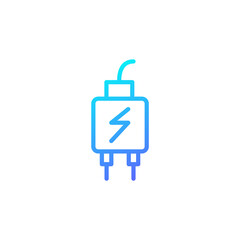 Charger icon with blue gradient style