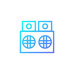 Speaker icon with blue gradient style