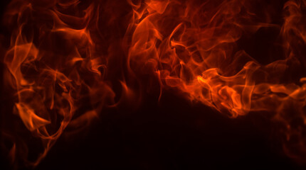 Fototapeta na wymiar Fire flame background texture. Blaze flames for banner. Burning concept.