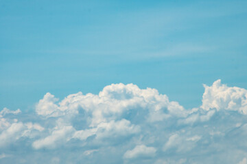 Blue sky background with clouds