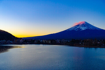 2021年1月1日 元旦 河口湖からの富士山