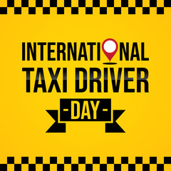 International Taxi Driver Day template design