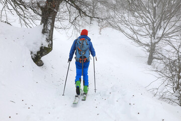 esquiador  esquí de montaña alpino fuera pista país vasco 4M0A7348-as21
