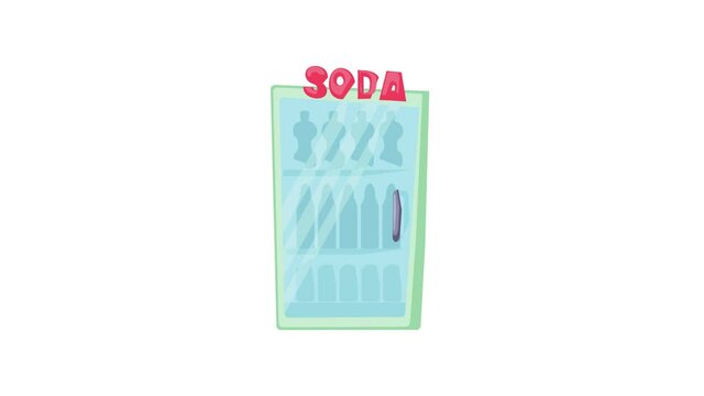 Refrigeration icon animation best object on white background