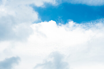 Blue sky background with clouds