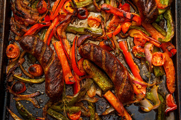 Sausage Peppers Onions Pan