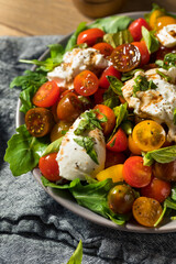 Homemade Healthy Burrata Cheese Tomato Salad