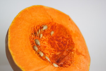 large piece of ripe pumpkin