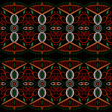 seamless pattern with flowers