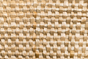 texture of intertwined straw. natural materials. close-up
