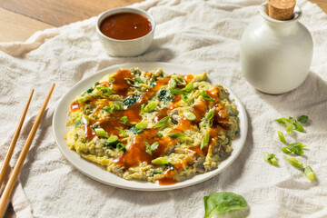Homemade Asian Oyster Omelette