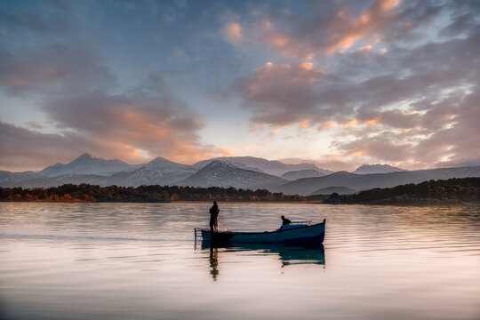 Fishing Boat on a lake