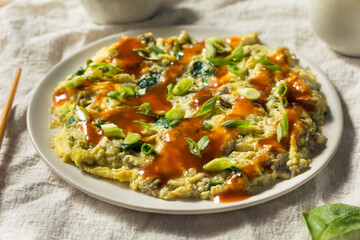 Homemade Asian Oyster Omelette