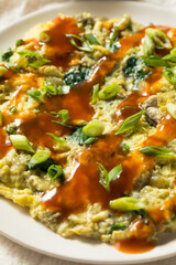 Homemade Asian Oyster Omelette