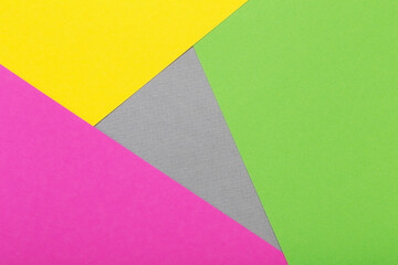 background from colored sheets of cardboard top view