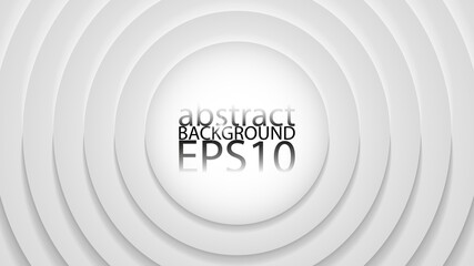 EPS10 monochrome abstract vector background. Graphic effect based on circles in relief with their shadows. An easy to use element. Perfect for any use you want to make of it.