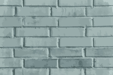 Illustrated gray brick wall background