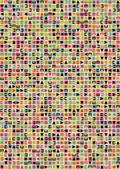 Abstract Geometric Pattern generative computational art illustration