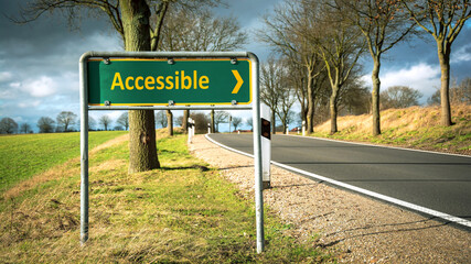 Street Sign to Accessible