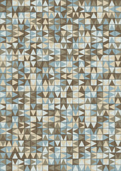 Abstract Geometric Pattern generative computational art illustration