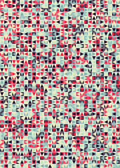 Fototapeta premium Abstract Geometric Pattern generative computational art illustration