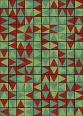 Abstract Geometric Pattern generative computational art illustration